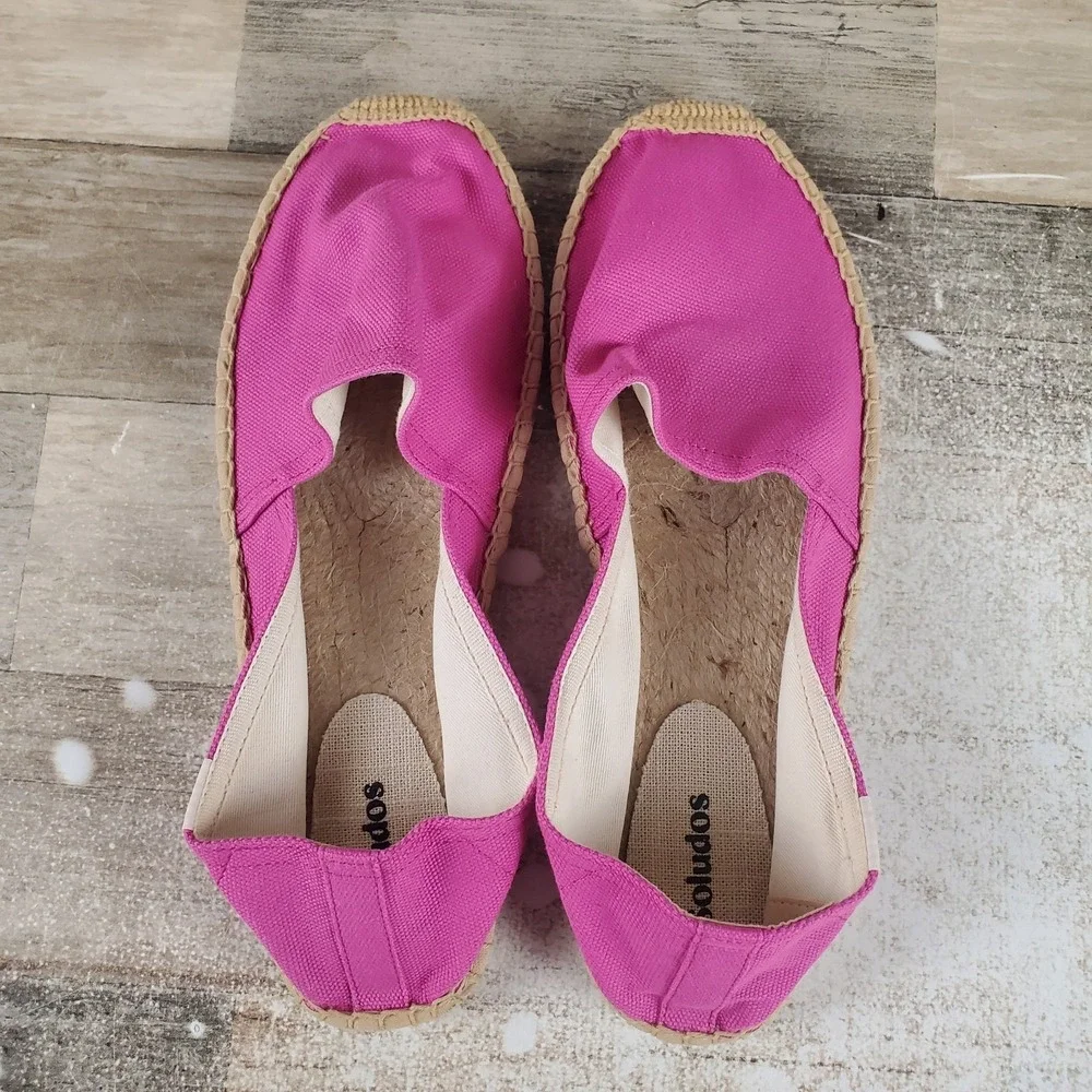 Soludos The Original‎ Dali Womens Espadrille Sz 10 - 10.5 Orquidea Pink Slip On